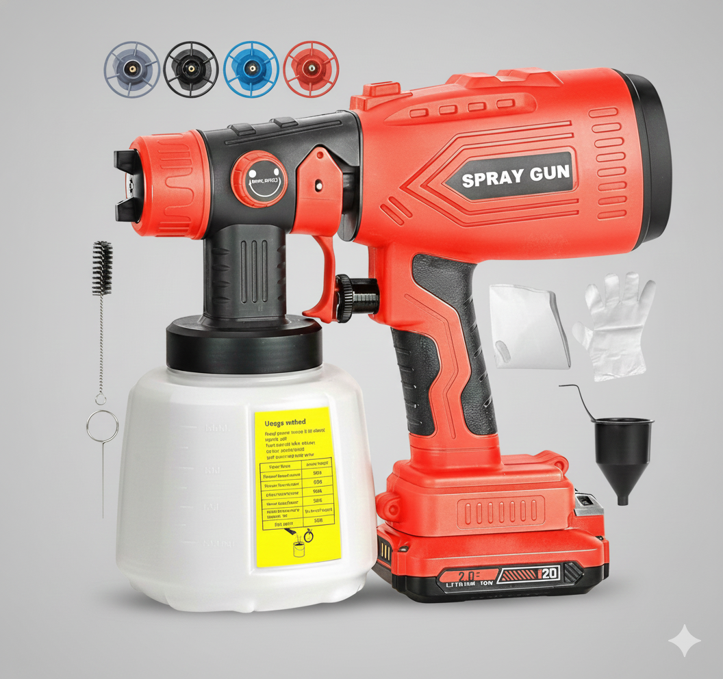 Cordless Spray Paint Machine – Wireless High-Pressure Battery Paint Sprayer