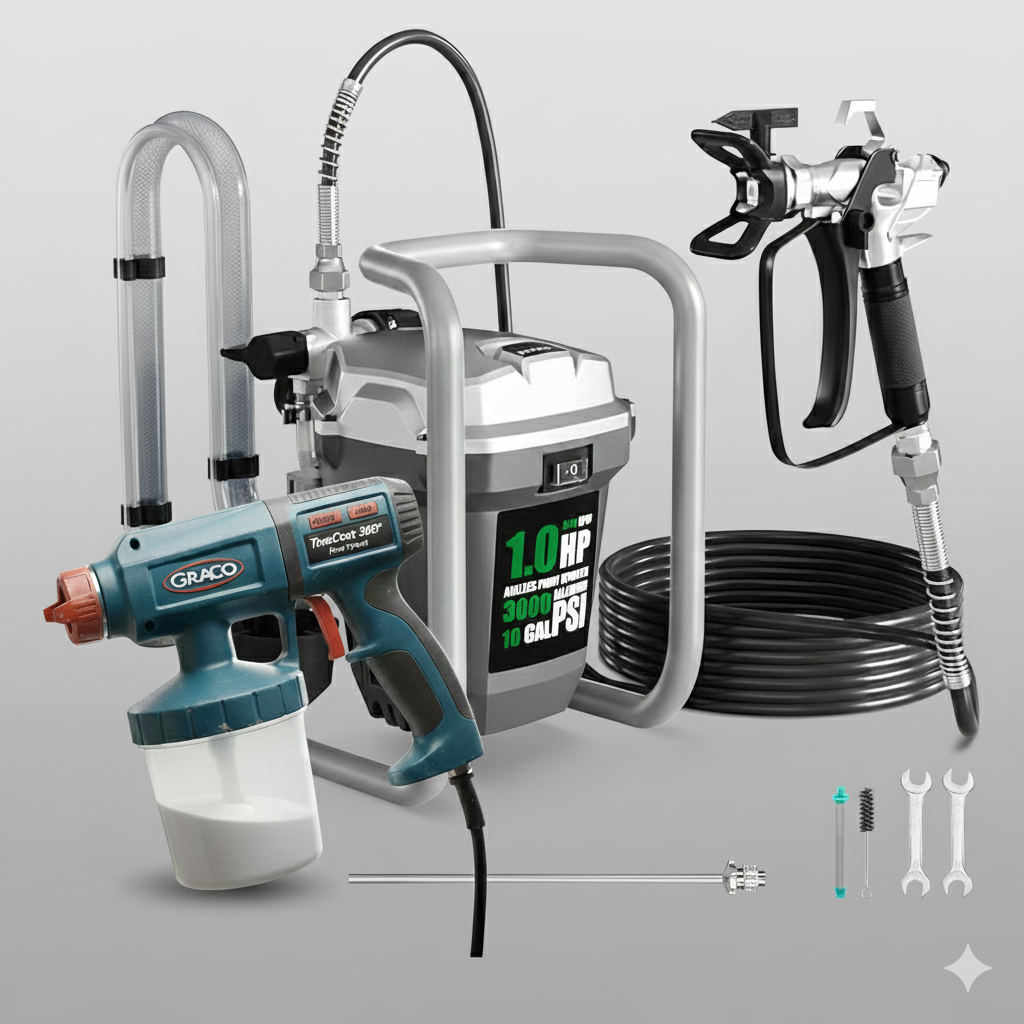 High Pressure Spray Painting Machine – Dynamic Vacuum HVLP Spray Gun